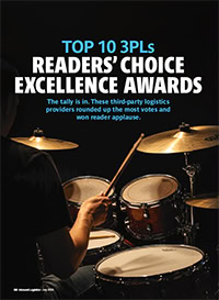 Readers’ Choice: Top 10 3PL Excellence Awards Readers’ Choice: Top 10 3PL Excellence Awards